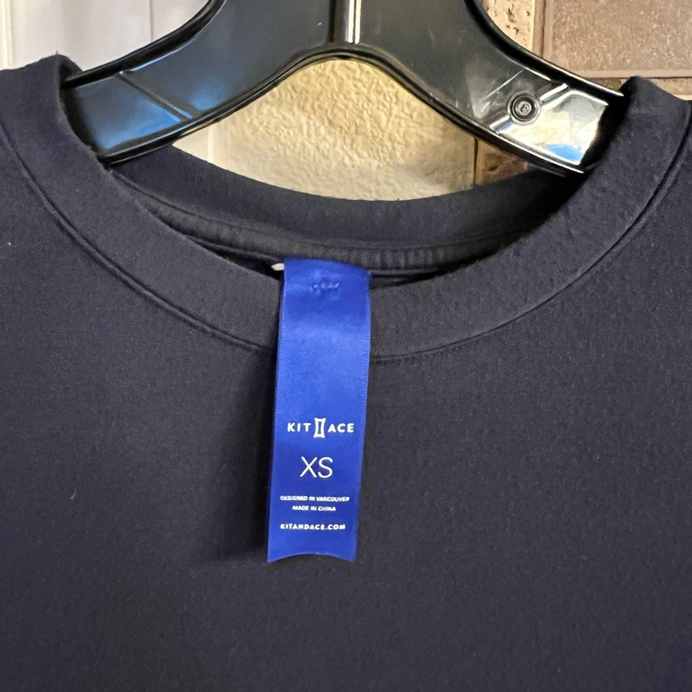 Kit and Ace Deep Blue Crew Neck Tee